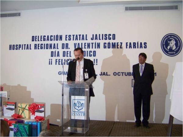 IsssteJornadasC's tweet image. La Delegación Jalisco y Hospital Regional Dr Valentín Gómez Farías realizaron un festejo para los médicos