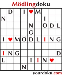 yourdoku's tweet image. modlingdoku: Mödling Sudoku from Niederosterreich in Austria yourdoku.com/city/modlingdo… #Mödling