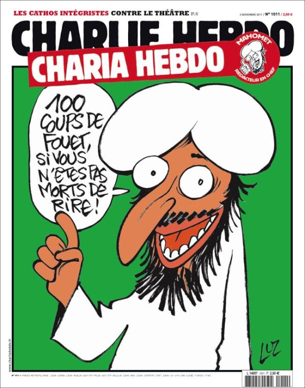Charlie_Hebdo_'s tweet image. La Une de Charia Hebdo :) pétez un coup, ça va aller!