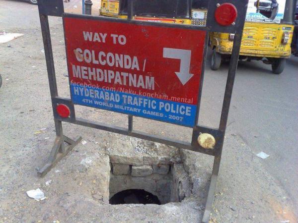 Rao_Krishna's tweet photo. Secret way to Golconda/ Mehdipatnam. Try it at your own risk http://t.co/F8jlJYar