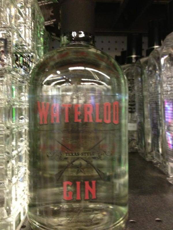 hungryengineer's tweet image. Waterloo gin at Specs at Arbor Walk