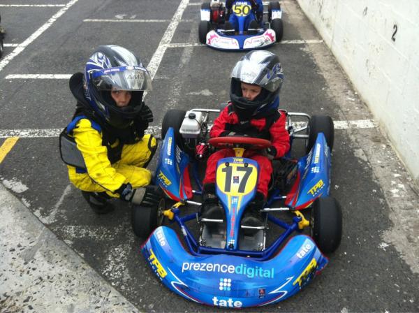 <a href="/tatebishop/">Tate Bishop</a> 's last race of the season at killarney tomorrow in the @PrezenceDigital kart. Today's practice  pic
