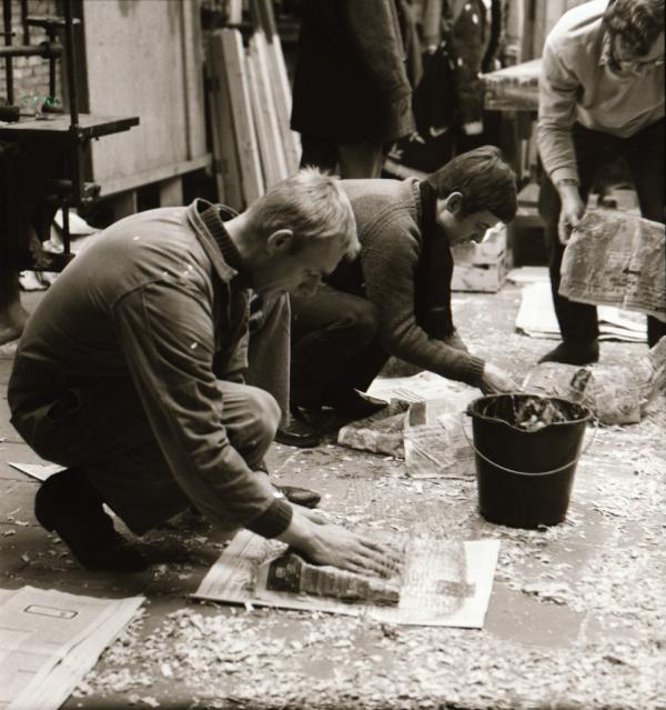 De actiegroep aan het werk!