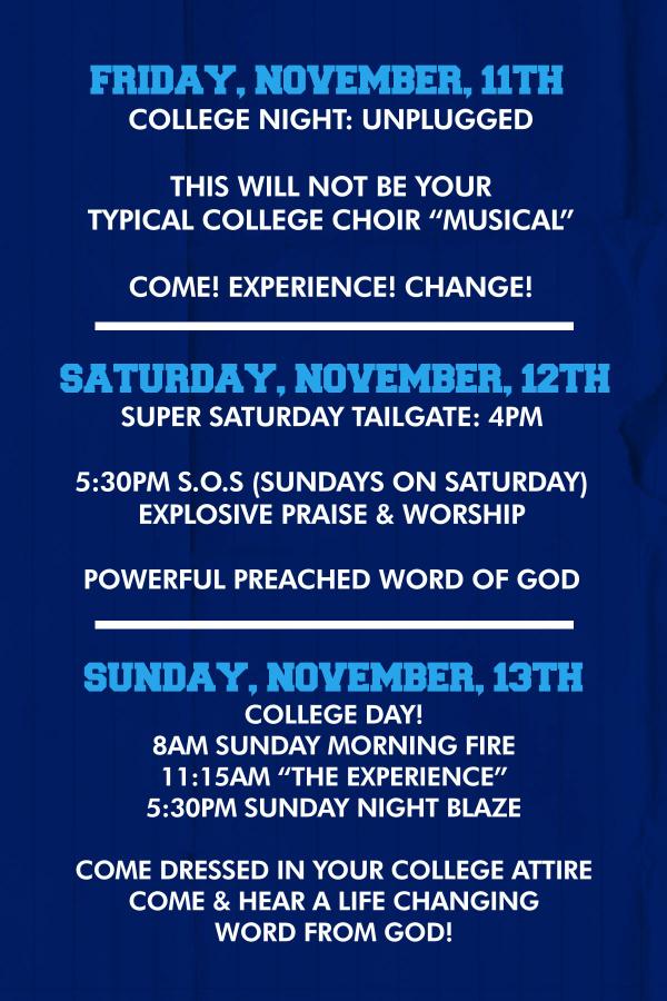 TheBBCcollege's tweet photo. COLLEGE DAYS DETAILS... http://t.co/VE0xTCbm