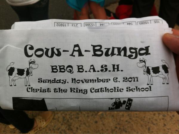 WestLR's tweet photo. Cow A Bunga at Christ the King! http://t.co/JJjzWZsl