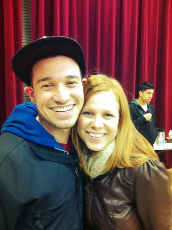 jordansarmo's tweet image. Me and @steffyfrizzell after a awesome night of worship! We have to do it again! #Bethel #Ihopkc #sameStage