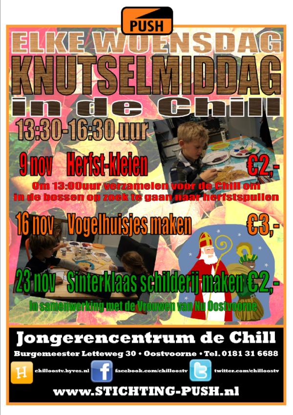 chilloostv's tweet photo. Kom gezellig knutselen op de Woensdagmiddag in de Chill! http://t.co/usS5W111