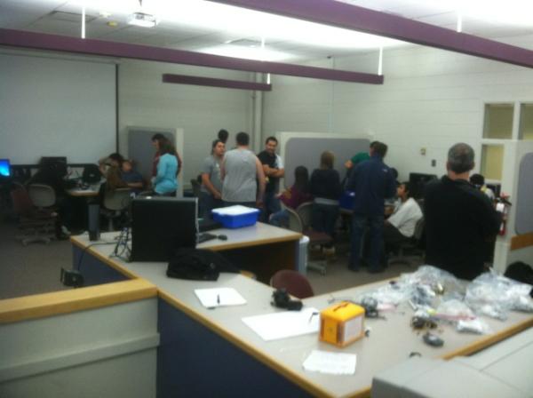 Team 229 hard at work making FTC robots!