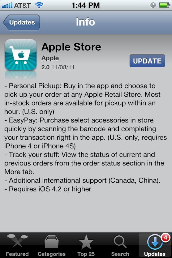 Updated Apple Store app that makes you wonder why you didn't think of that