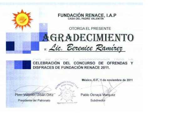 Contigoayudamos's tweet photo. Agradecemos la entrega de este reconocimiento al Pbro. Valentín Urbán Ortiz Pdte. de la Fundación Renace, I.A.P. http://t.co/uwTykZ1N