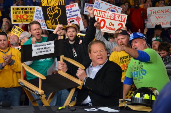 edshow's tweet photo. The chair is still waiting for you, Governor! #edshowissue2 http://t.co/GW0vh1HO