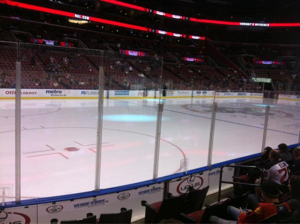 evozzo's tweet photo. Panthers game with @CPatron15 ! Already down 3-0 http://t.co/EXWsXIjG