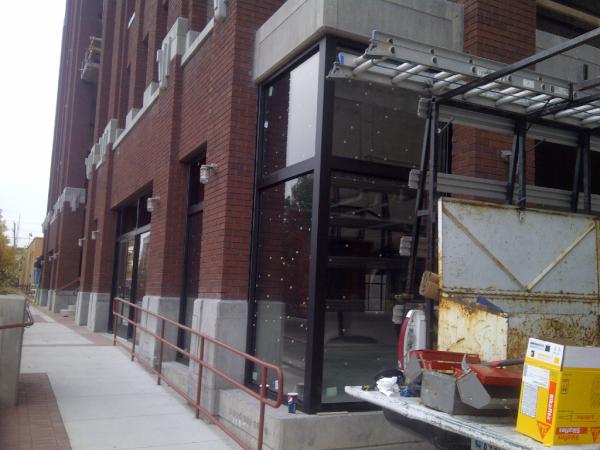 BPLofts's tweet image. We're so excited about our new homeowners! We're also excited about our storefront glass finally going up! Photo: