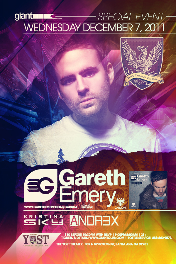 *Special Event - Wed Dec 7th feat @GarethEmery & @KristinaSky at @YostTheater #TicketsNowOnSale: wantickets.com/theyost120711