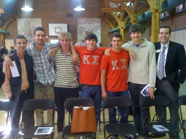 KappaSigMercer's tweet photo. Alpha-Beta at Mercer's #VeteransDay ceremony. #aekdb #MilitaryHeroes http://t.co/tsicuJno