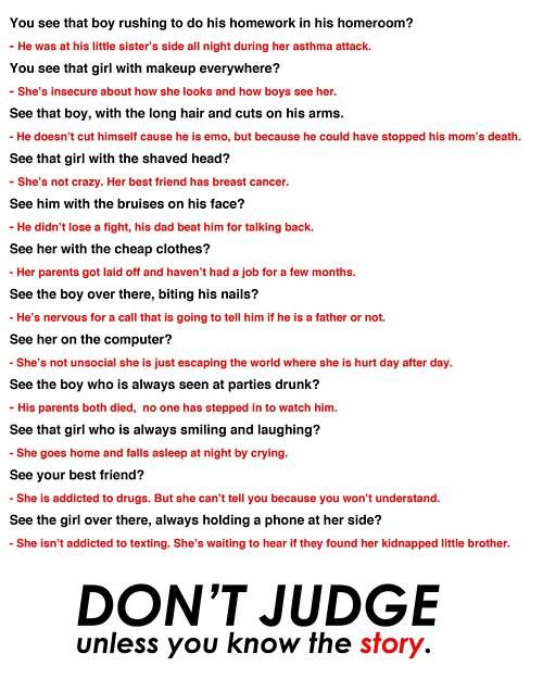 biitchcore's tweet image. Don't judge a person by their looks. Their's normally more the story.