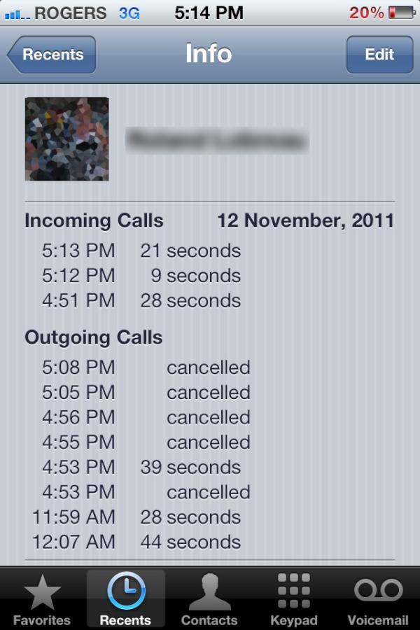 cdnbeer's tweet image. This is some serious #RogersFail on Rogers part. All those "cancelled" calls were calls that wouldn't go through