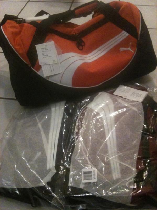 DiffractionEnt's tweet image. Puma sponsorship bags came in