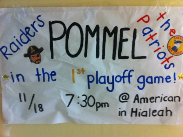 kaitmilligan's tweet image. When students can't spell "pummel" right #staproblems