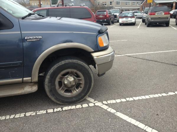Bmac8's tweet image. I can't even be mad at this guy, he probably shouldn't be driving anyway. #DMVFail
