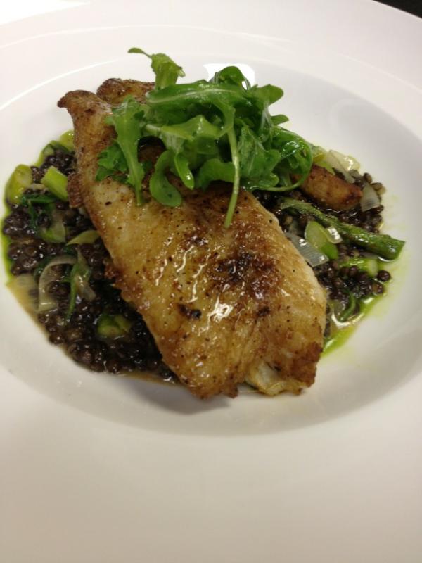 ChefBLT's tweet image. Mangrove Snapper/ Black Lentil/ Chervil Oil