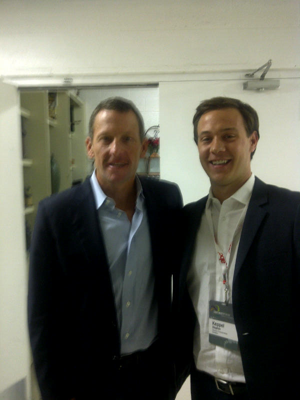 splinter_news's tweet photo. Our Economics Editor @StephenKeppel with @lancearmstrong after his inspiring talk at the #continuityforum http://t.co/dOfZenvf