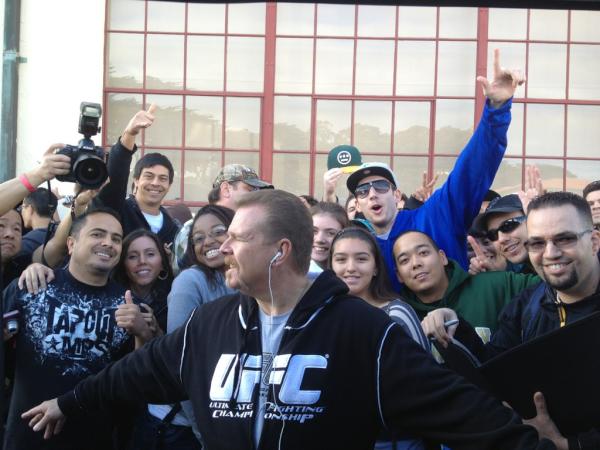 Thnks to all the fans at the press conference in SF. Headed back 2 San Jose.