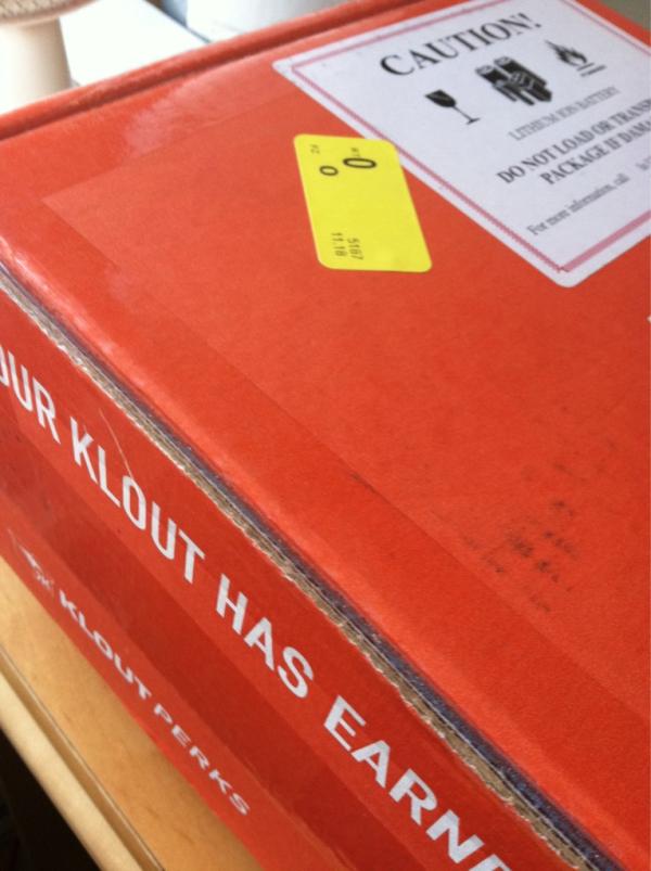 Curvatude's tweet image. sweet! My @windowsphone @KloutPerks has arrived! #techtastic