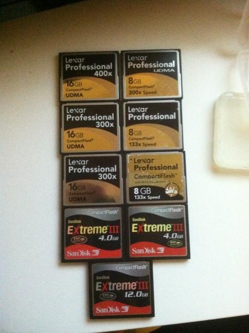 j2martinez's tweet image. My CompactFlash memory card collection. This is why I shoot RAW :) #CompactFlash #CF #memoryCard @Lexar @SanDisk