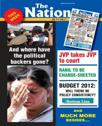 thenationsl's tweet photo. 'THE NATION' -- Highlights (November 20, 2011)
There’s news, comments, interviews and much more besides in ‘The Nation’ http://t.co/RW6dIGTG