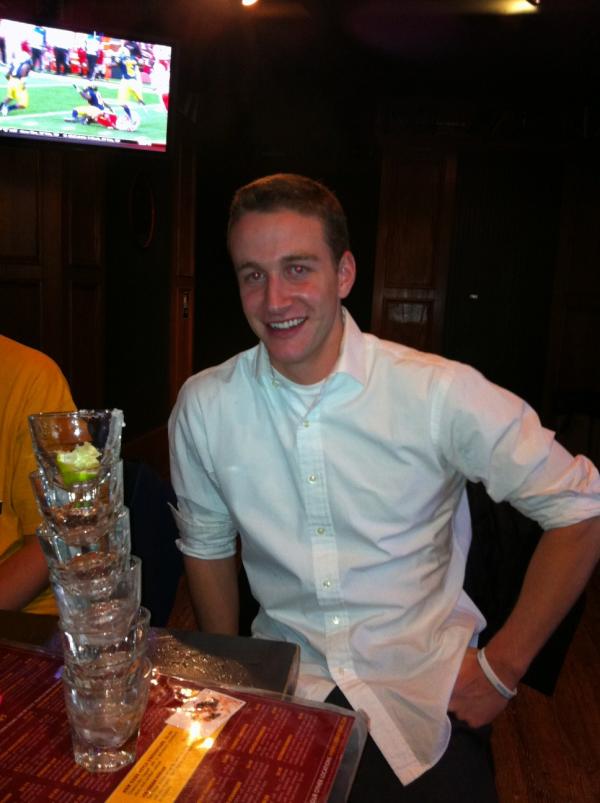 Therealjoeman's tweet photo. @glo_rida_ birthday shots for the bday boy. Starting early for @amott_sauce. Keep him in check tonight. #formal http://t.co/qqup8CES
