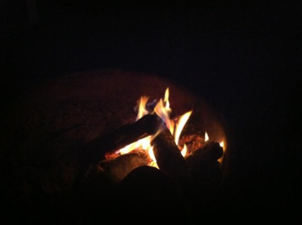 Raw oysters. Grilled oysters. Fried oysters. Glass 'o wine. Camp fire. Grounding son for cursing at mom. Ah camping.