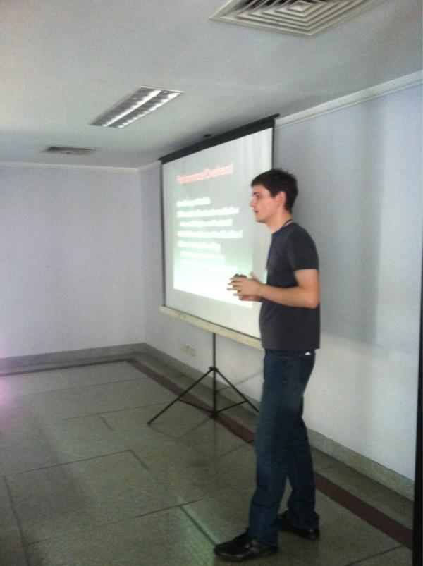 hhamon's tweet image. @juokaz giving his workshop about #doctrine2 at #osidays