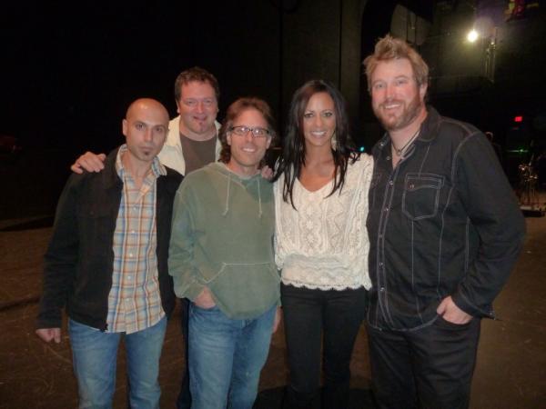 crjackson's tweet photo. With CMA female artist of the year nominee Sara Evans right after our opening set. http://t.co/EDibNWEl