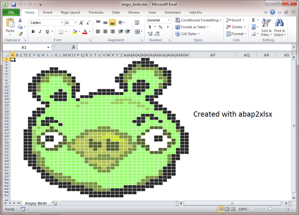 IvanFemia's tweet image. Can #angrybirds & #abap coexist? Yes! #abap2xlsx makes it possible #sapcodexch (demo reports ZANGRY_BIRDS now included)
