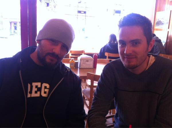 theweem's tweet image. I&apos;m on the left ;) MT @smittyhalibut Lunch with 2/3 of the #EpicInventor crew: @theweem and @ForrestHatfield