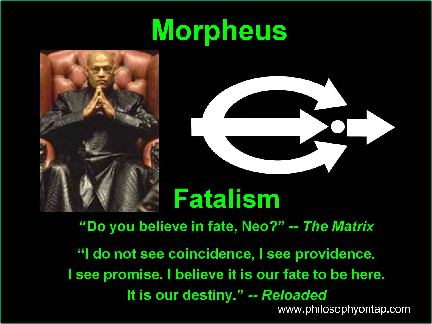 Matt Lawrence On Twitter Illustrated Splinter In Your Mind Morpheus Fatalism I Don T See Coincidence I See Providence Http T Co Qvbgt4bl