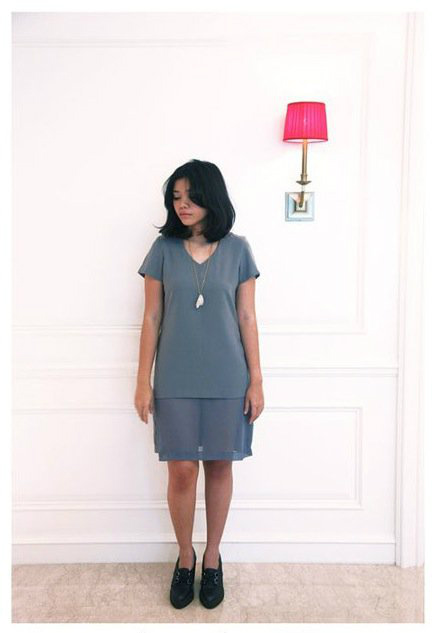 Grey Translucent Dress on SALE 10%! take a peek at facebook.com/portethelabel and you will find out another treasures