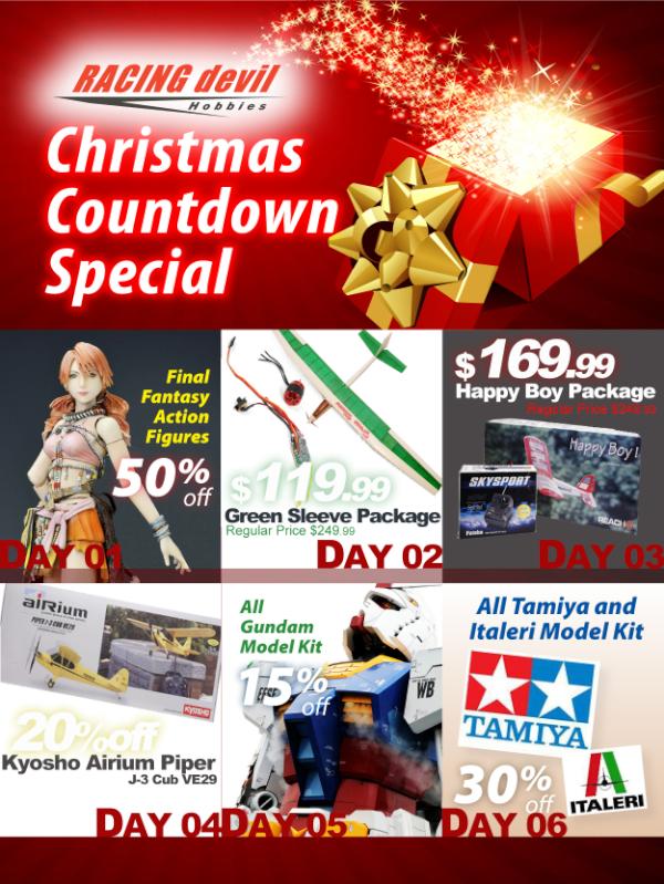 Racing_Devil_H's tweet photo. Christmas Count Down Special began. Don't miss the daily special for gift idea. http://t.co/eDvGyC5o