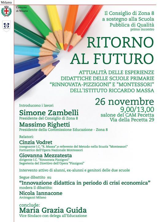 Per chi fosse interessato sabato c'è un incontro molto interessante sulla scuola