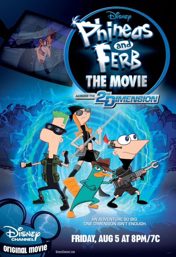 PnFDisney's tweet photo. Phineas & Ferb Across the 2nd Dimension Cover Poster http://t.co/A17zopjv
