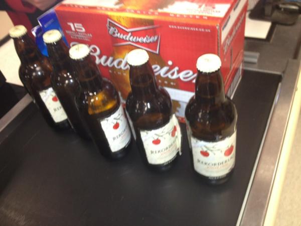tom33wilko's tweet photo. @Klmoffat just bought the wine warehouse's supply of rekorderlig! http://t.co/WV9TqwuF