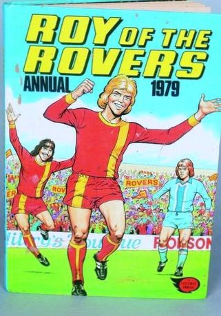 OnlyMartinLewis's tweet photo. they say you can't judge a book by its cover but i'd suggest the Roy of the Rovers Annual 1979 was a pretty safe bet http://t.co/GlFFpqV2