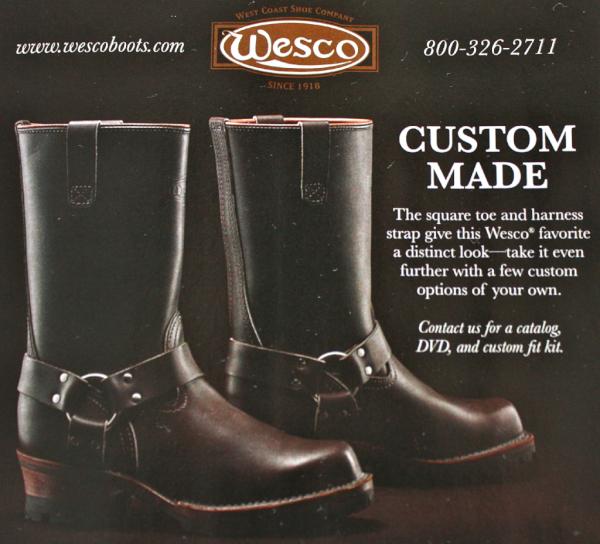 NCBoot's tweet image. Wesco advertised in the December 2011 Esquire