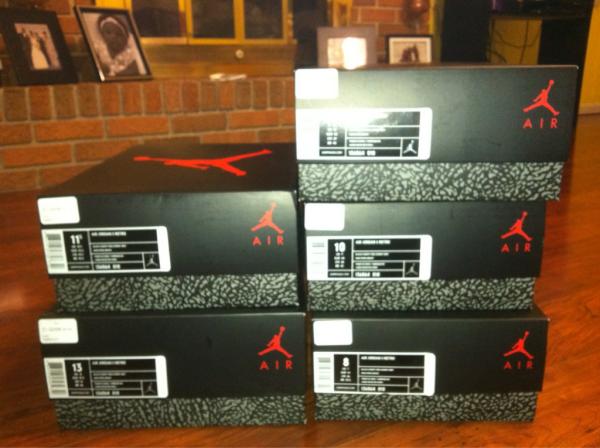 MadKickz's tweet photo. We still have a few pairs of #Retro3 #cement3s Hit us up ASAP asking $220 plus shipping (if not local) http://t.co/PzGYgtMX