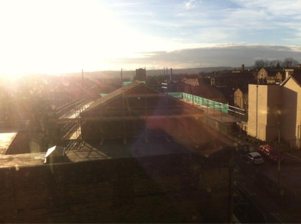 StudioBAAD's tweet photo. @OrangeboxHX looks good in yesterday's evening light.
Come along to tomorrow's meeting to see more. 430 @squarechapel http://t.co/5kcpnJ7y