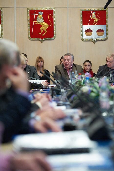Zhirinovskiy's tweet photo. Встреча с представителями Совета родителей военнослужащих http://t.co/iBM7jSh3