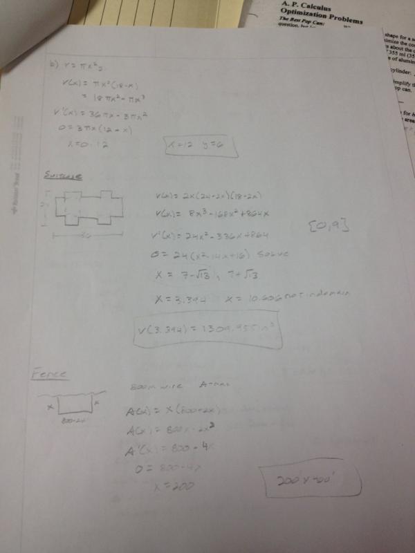 AP_Calc's tweet image. Optimization Green:
Suitcase & Fence
