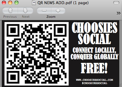 NotchlandLabs's tweet photo. toying w/ print ad ideas as @ChoosiesSocial 2.0 is baking in the oven #VillageVoice #BostonPhoenix #HippoPress http://t.co/meTgw0ZD