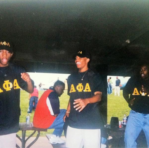 ALPHAmale9's tweet image. #BetaMu picnic again! My 6 (Geechie Suede,) me and T. Elder! #APhiA105